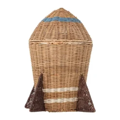 Bloomingville Space rattan basket with lid 31x35 cm, Natural Brown Clearance