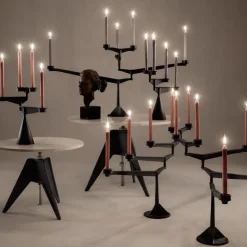 Tom Dixon Spin candle holder mini, Black Online