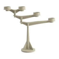 Tom Dixon Spin candle holder mini, Putty Beige Clearance