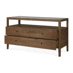 Ethnicraft Spindle dresser, Teak, 4 drawers Beige Discount