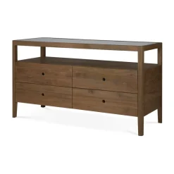Ethnicraft Spindle dresser, Teak, 4 drawers Beige Discount