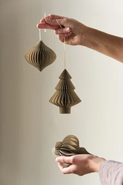 Scandi Living Spira baubles 4-pack, Beige Online