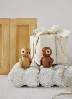Spring Copenhagen Spring Birds decoration 6.5 cm, Trendy, Thermo Ash Brown Best