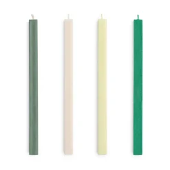 HAY Square Candle light mix 4-pack, Greens-whites Multi Clearance