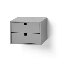 1898 Square drawers, Grey Hot