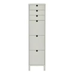 1898 Square dresser narrow 6 drawers, Sand Beige