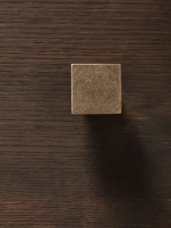 Ferm Living Square hook large, Casted brass Gold-coloured