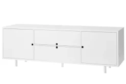 1898 Square media bench, White Sale