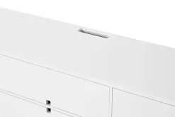 1898 Square media bench, White Sale