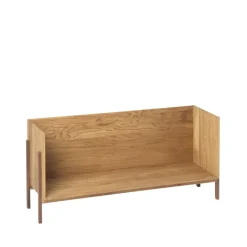 Kristina Dam Studio Stack shelf, Oak, add on, dark oiled walnut fitting Beige