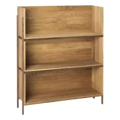Kristina Dam Studio Stack shelf, Oak, add on, dark oiled walnut fitting Beige