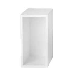 Muuto Stacked 2.0 shelving with back plate, small, White Outlet