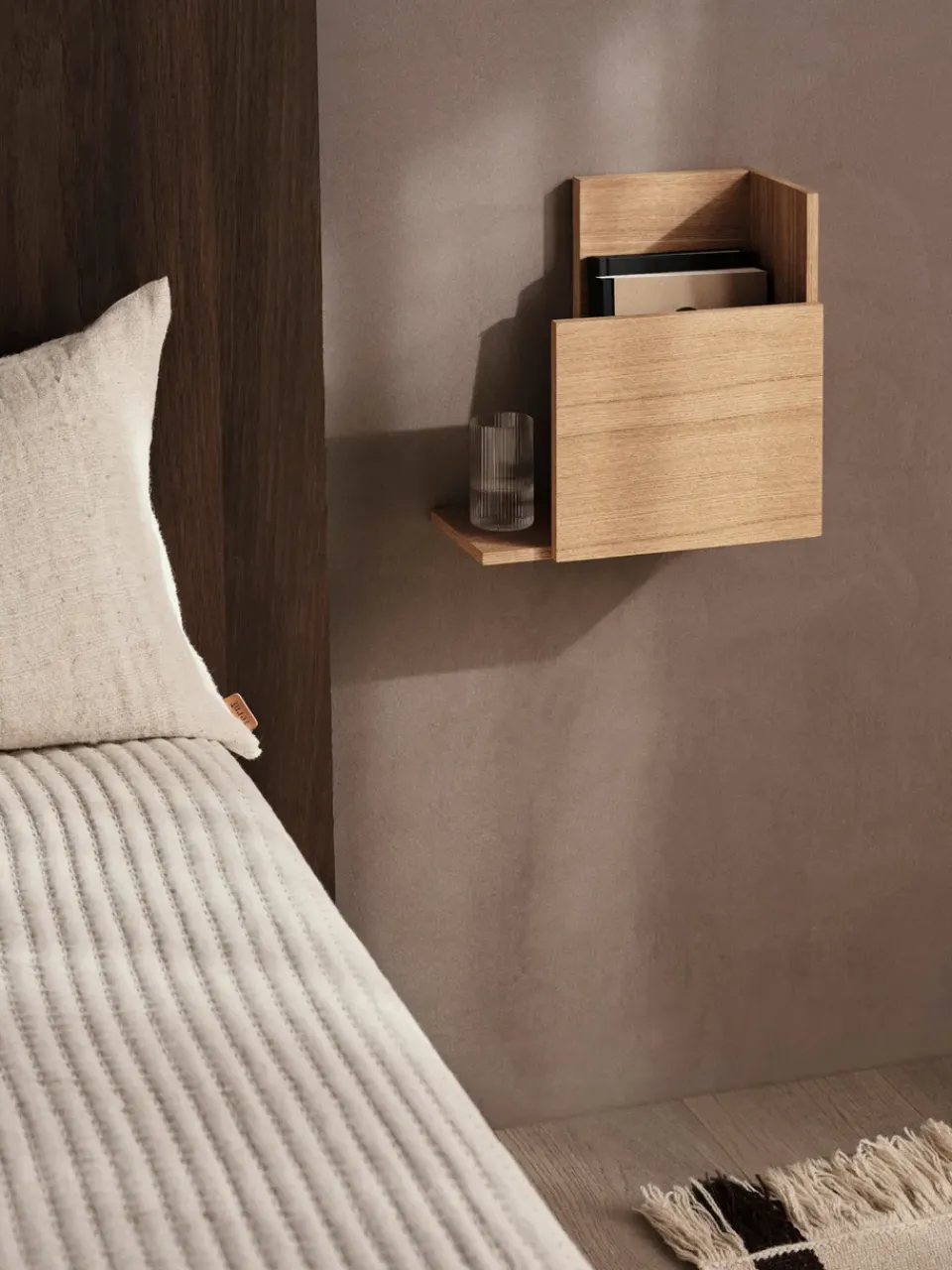 Ferm Living Stagger shelf square, Oiled Oak Brown Sale
