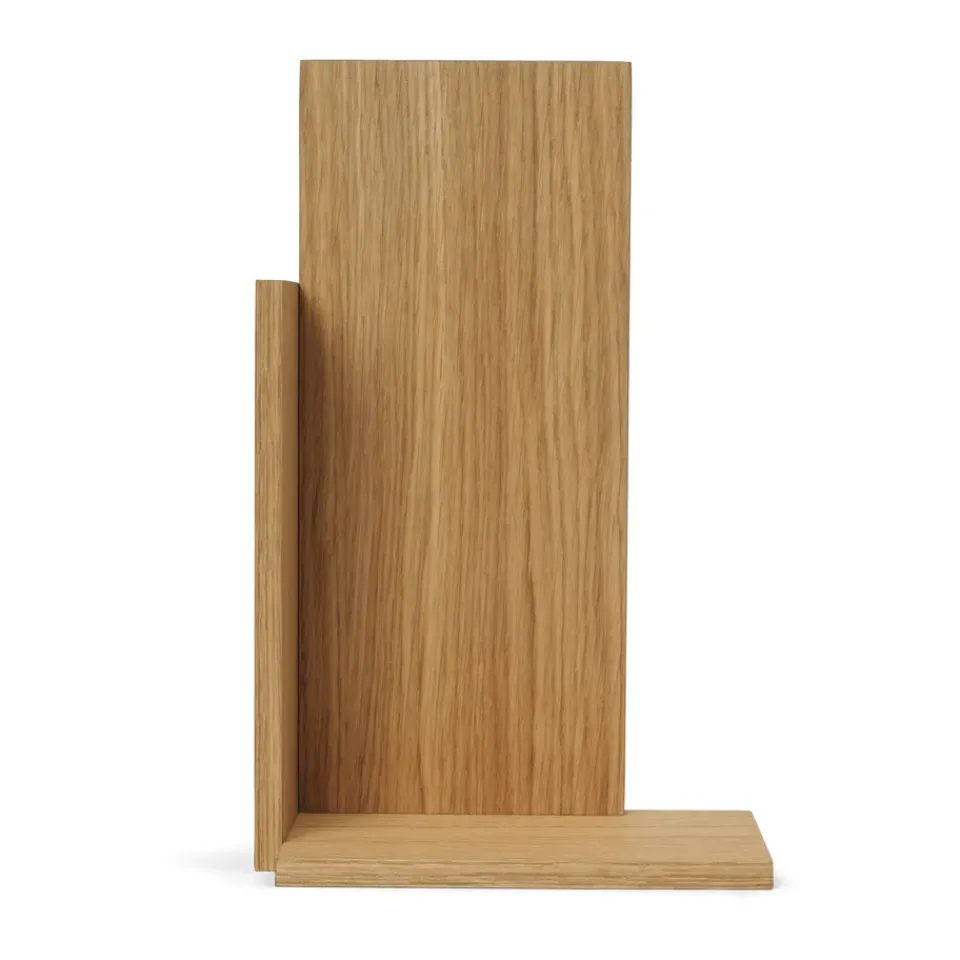 Ferm Living Stagger shelf tall, Oiled Oak Brown Hot
