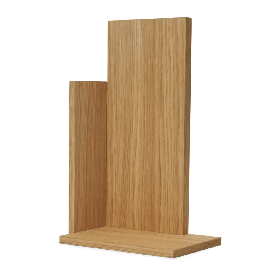 Ferm Living Stagger shelf tall, Oiled Oak Brown Hot