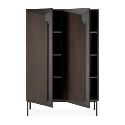Ethnicraft Stairs cabinet, lacquered oak-2 doors, 100x150 cm Brown Best