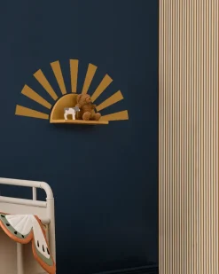 Kid's Concept Star shelf circle incl stickers, Mustard Yellow Clearance