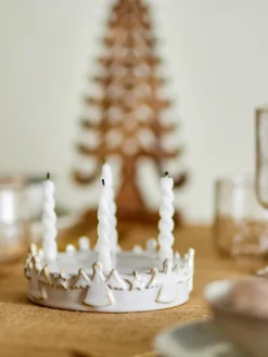 Bloomingville Starry Advent candle holder, White Hot