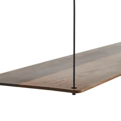 Woud Stedge wall shelf 80 cm, Smoked oak Brown Online