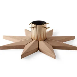Fritz Hansen Stella Christmas tree base Ø50.5 cm, Oak BeigeGold-coloured Outlet