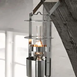 Stelton ship´s lantern, 34 cm Silver-coloured Outlet