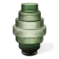 POLSPOTTEN Steps vase L 50 cm, Dark Green Online
