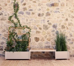 Cane-line Sticks flower box 57x103 cm, Sand Beige Best