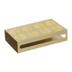 Pluto Design Stig L Berså matchbox 6,8x12 cm, Gold Gold-coloured Hot