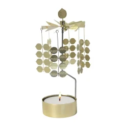 Pluto Design Stig L Berså rotary candle holder medium, Gold Gold-coloured Hot