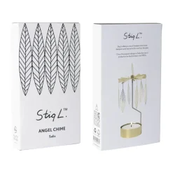 Pluto Design Stig L Salix rotary candle medium, Gold Gold-coloured Outlet