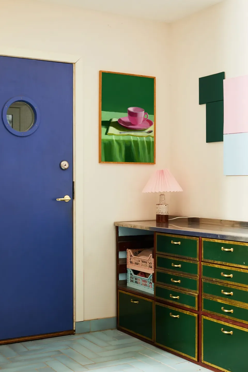 Paper Collective Sto Here poster, 70x100 cm GreenPink Clearance