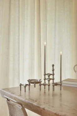 STOFF antique candles by ester & erik large 4-pack, Sand Beige