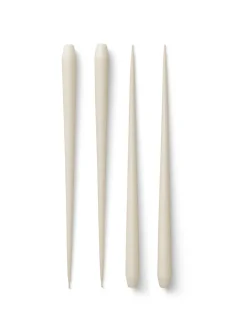 STOFF antique candles by ester & erik large 4-pack, Off- White