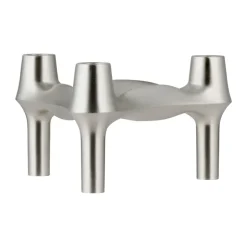 STOFF BMF candle holder, Brushed chrome Silver-coloured Online