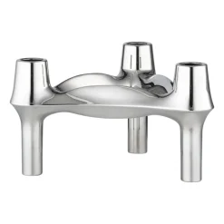 STOFF Nagel BMF candle holder, Chrome Silver-coloured Online