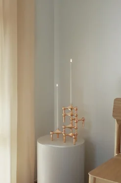 STOFF Nagel candle sticks 3-pack, Rosé gold Pink Discount