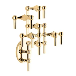 STOFF Nagel candle sticks wall, Brass Gold-coloured Clearance