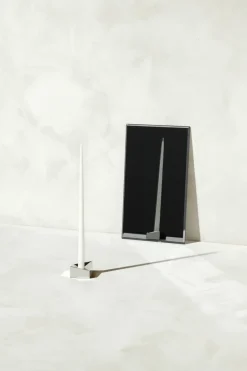 STOFF Nagel reflect candle holder small 2.7 cm, Chrome Silver-coloured Hot