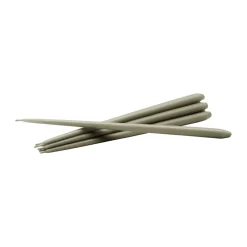 STOFF tapered candle by ester & erik 6-pack, Artichoke Green Hot