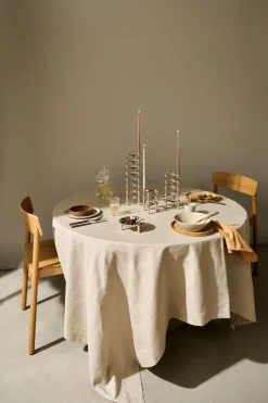 STOFF tapered candle by ester & erik 6-pack, Soft Brown Hot