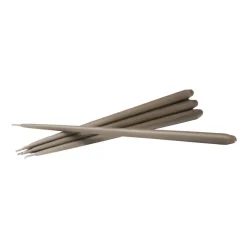 STOFF tapered candle by ester & erik 6-pack, Taupe BeigeGrey New
