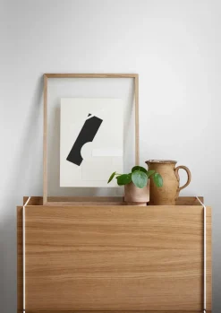 MOEBE Storage box oak 33x60 cm, Wood. white BrownWhite Discount