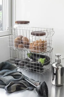 Mette Ditmer Store-it storage basket small, Chrome Silver-coloured Outlet