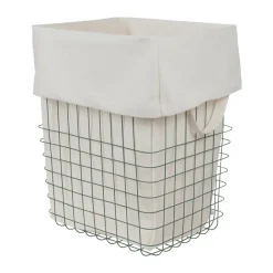Mette Ditmer Store-it storage basket with cotton bag large, Thyme Green Best