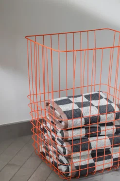 Mette Ditmer Store-it storage basket with cotton bag large, Orange