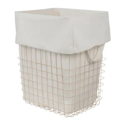 Mette Ditmer Store-it storage basket with cotton bag large, Sand Beige