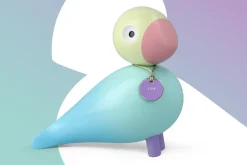 Kay Bojesen Denmark Story bird, Joy Blue Hot