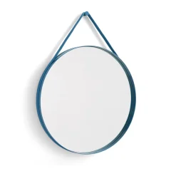 HAY Strap Mirror Ø70 cm, Blue Discount