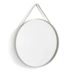 HAY Strap Mirror Ø70 cm, Light Grey Online