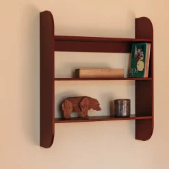 TÔNN furniture Strapats wall shelf 62x73,6 cm, Burgundy Red New